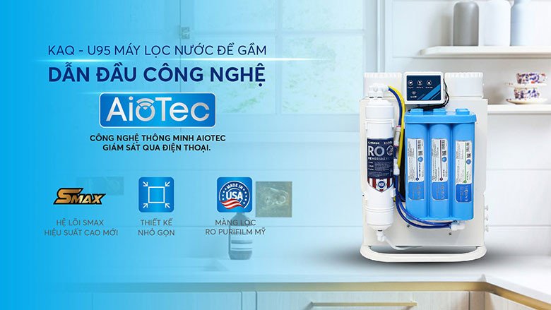 Máy lọc nước Karofi không vỏ tiết kiệm không gian