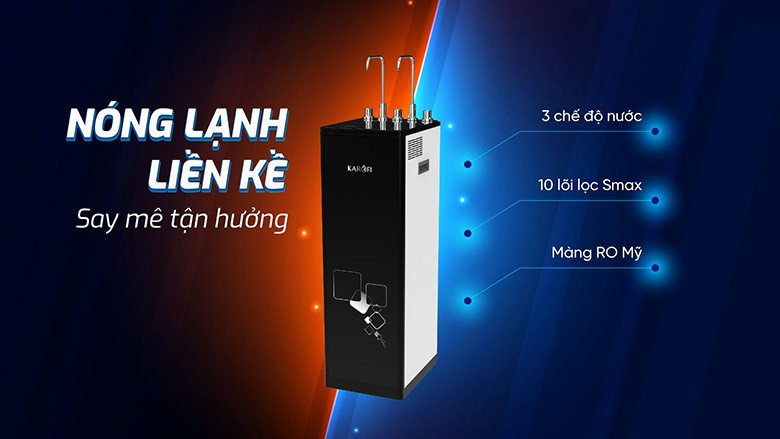 Máy lọc nước Karofi nóng lạnh cho cuộc sống tiện nghi