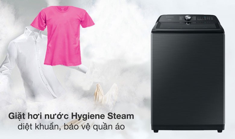 Minh họa công nghệ giặt hiện đại của máy giặt Samsung 23kg