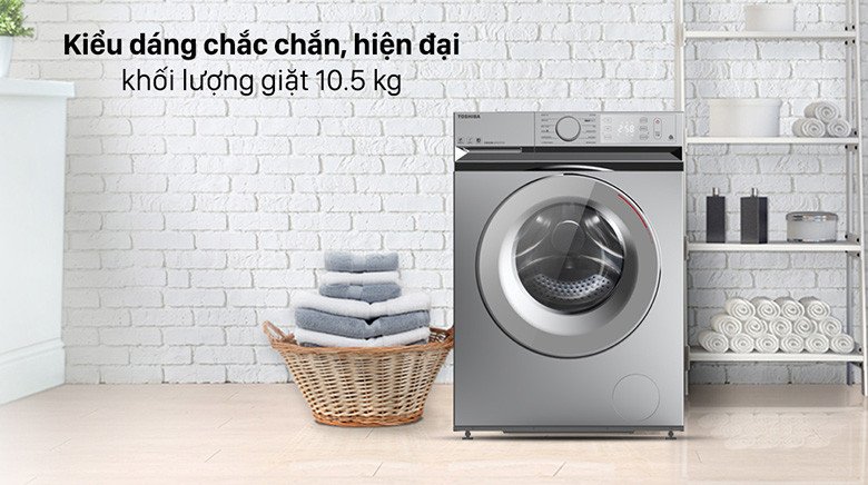 Minh họa khối lượng giặt 10.5kg trên máy giặt Toshiba TW-BL115A2V(SS)