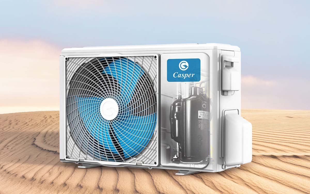 Ống đồng và dàn tản nhiệt mạ vàng tăng độ bền máy lạnh Casper
