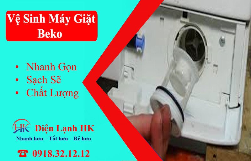 Quy trình vệ sinh lồng máy giặt Beko chuyên nghiệp