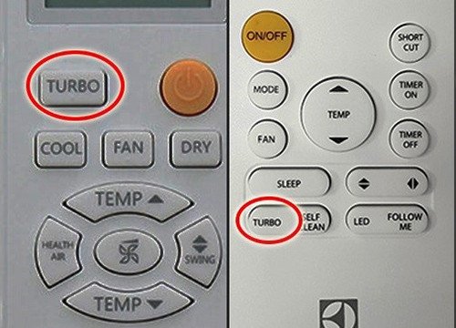 Sử Dụng Chế Độ Turbo Bằng Remote