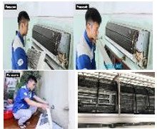 Tháo vỏ dàn lạnh điều hòa Panasonic