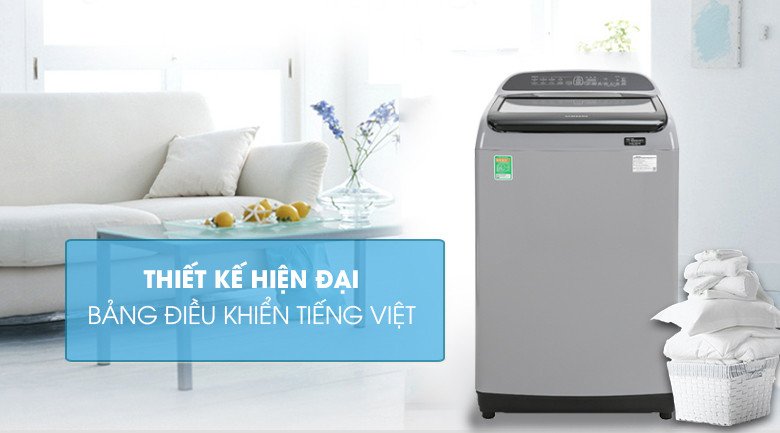 Thiết bị giặt Samsung 9kg lồng đứng tích hợp Inverter và công nghệ Wobble