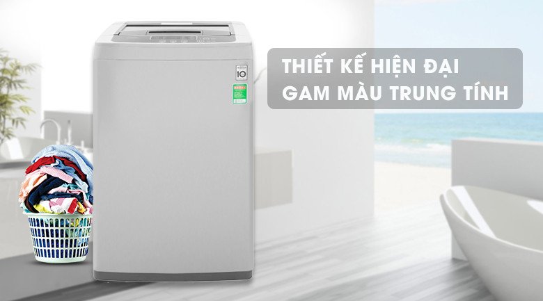 Thiết kế hiện đại của máy giặt lồng đứng LG Inverter 8kg