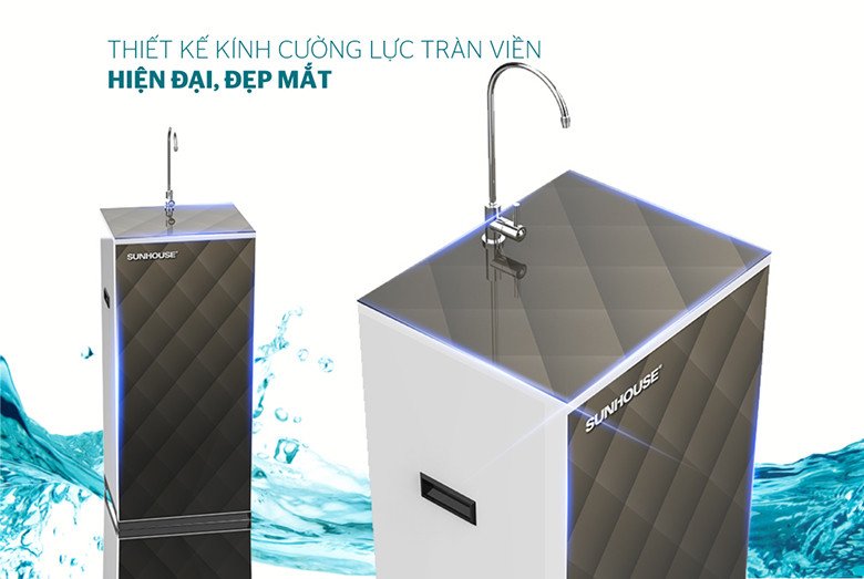 Thiết kế hiện đại của máy lọc nước Sunhouse SHA8858K