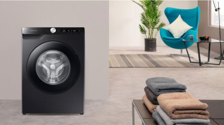 Thiết kế máy giặt sấy Samsung WD12TP34DSX/SV lồng ngang