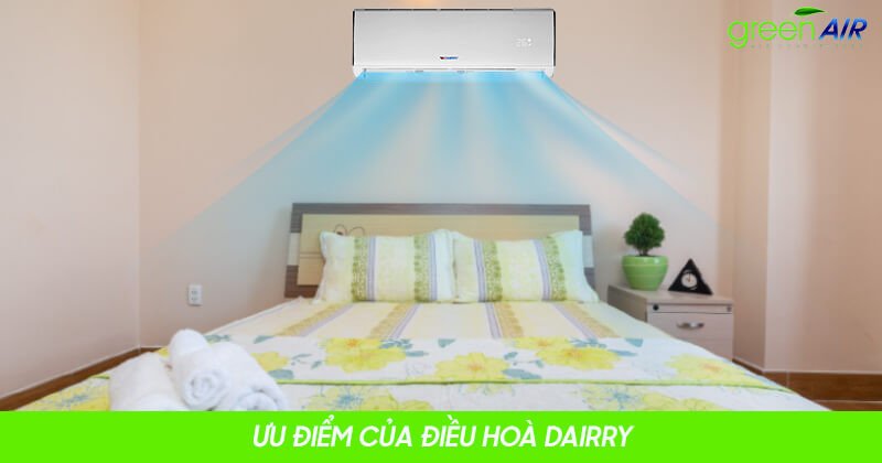 Thiết kế sang trọng của điều hòa Dairry