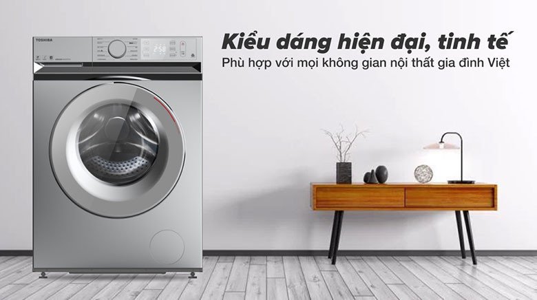 Thiết kế sang trọng của máy giặt Toshiba TW-BL95A4V(SS)