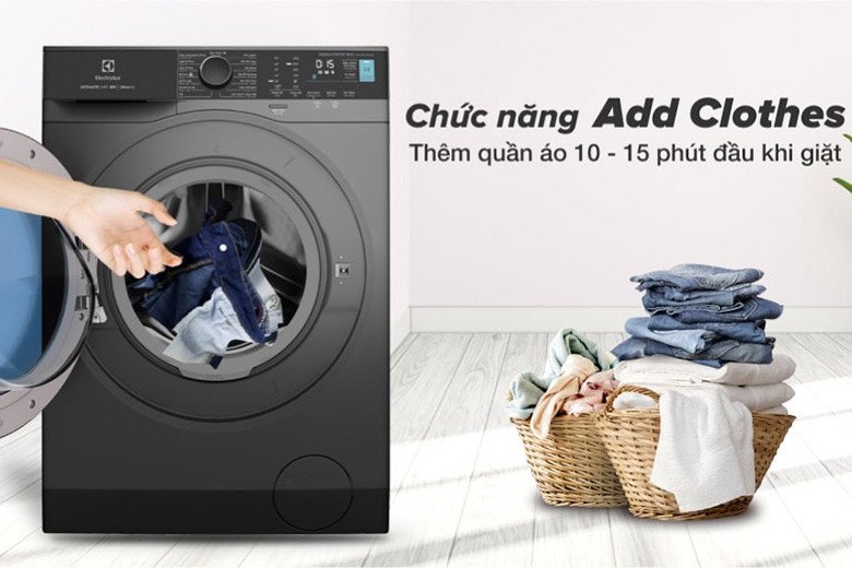 Tính năng thêm đồ Add Clothes của máy giặt Electrolux EWF9042R7SB