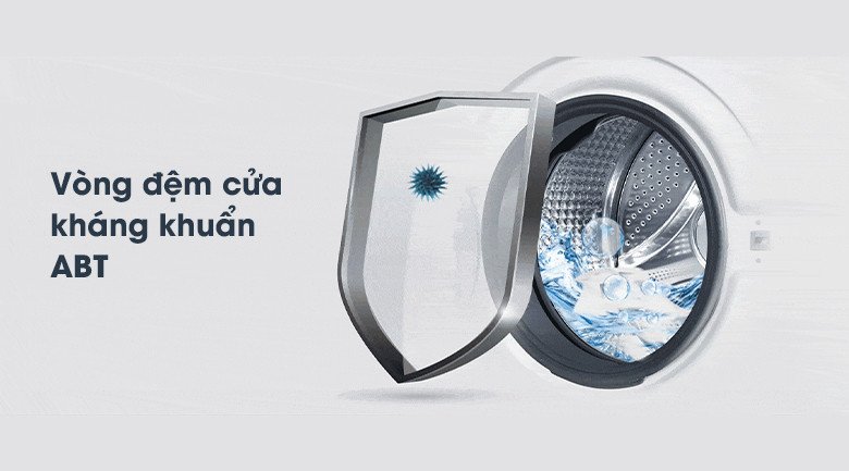 Vòng đệm cửa kháng khuẩn ABT trên máy giặt Aqua AQD-D900F S