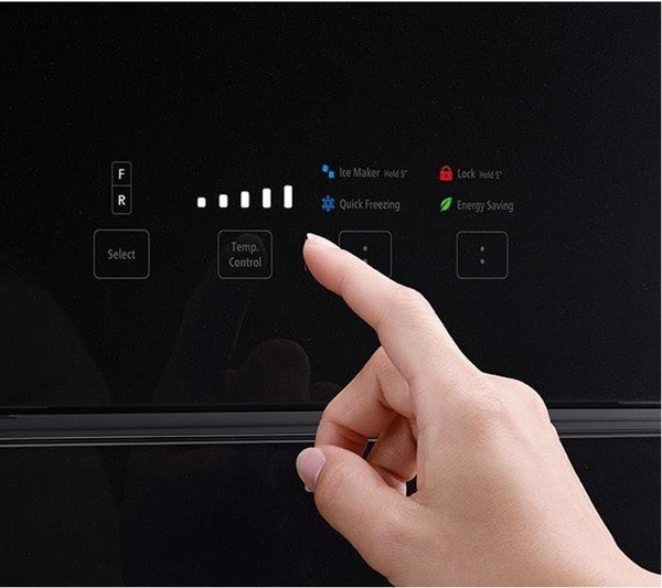 Bảng điều khiển cảm ứng bằng kính phẳng của tủ lạnh Hitachi Inverter FG560PGV8 GBK