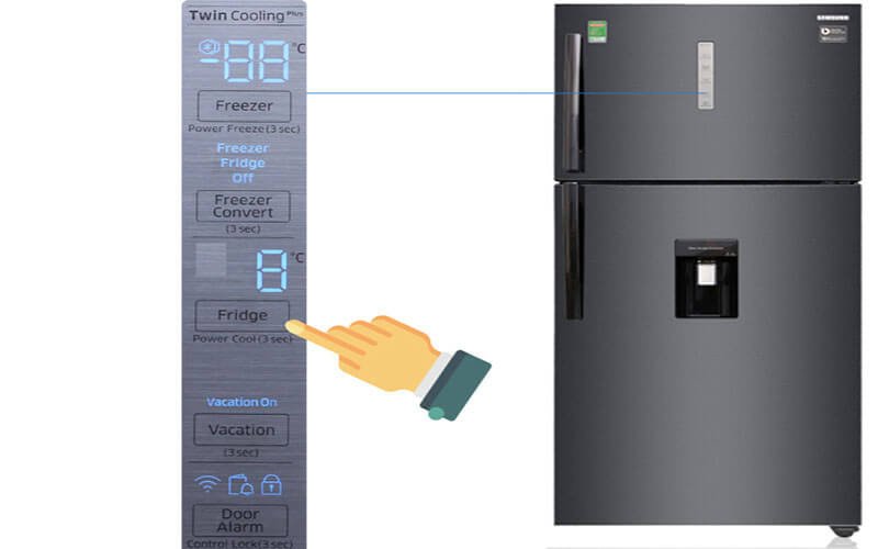 Bảng điều khiển nhiệt độ tủ lạnh Samsung thông minh