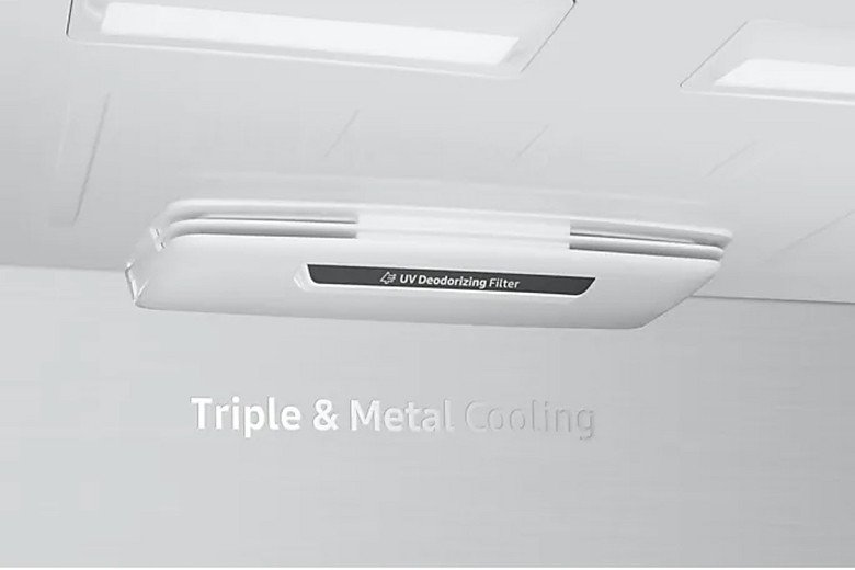 Bộ lọc khử mùi UV trên tủ lạnh Samsung RF60A91R177/SV
