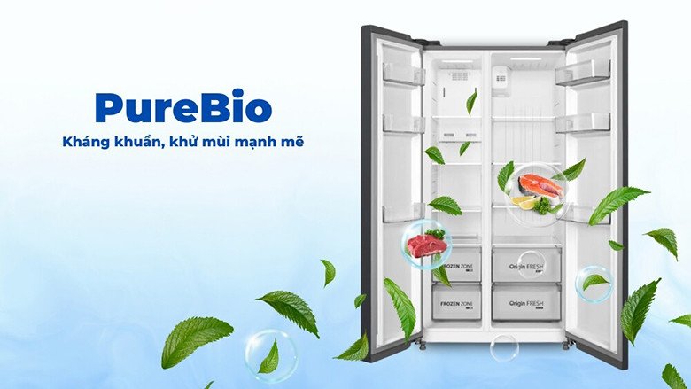 Bộ lọc PureBio khử mùi và kháng khuẩn của tủ lạnh Toshiba GR-RS696WI-PMV(60)