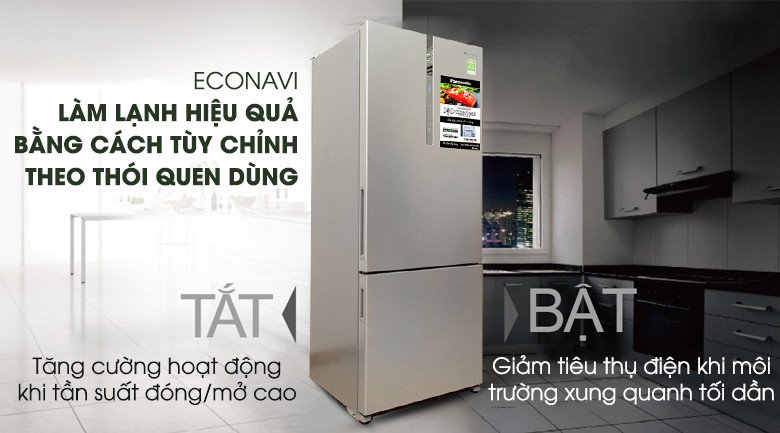 Cảm biến Econavi thông minh của tủ lạnh Panasonic NR-BX468XSVN