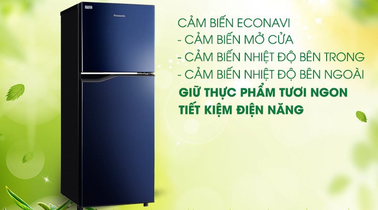 Cảm biến Econavi trên tủ lạnh Panasonic NR-BA229PAVN tối ưu hiệu suất năng lượng