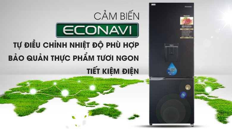Cảm biến Econavi trên tủ lạnh Panasonic NR-BV280WKVN