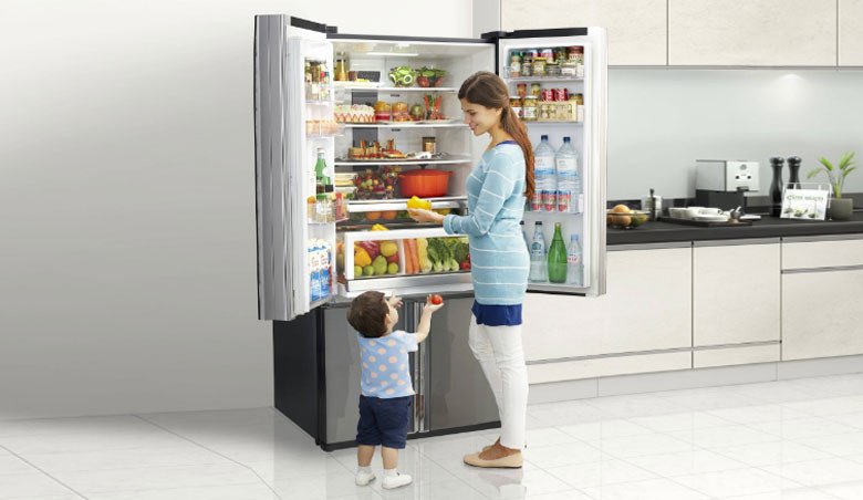 Cấu tạo tổng thể của tủ lạnh 4 cánh hiện đại