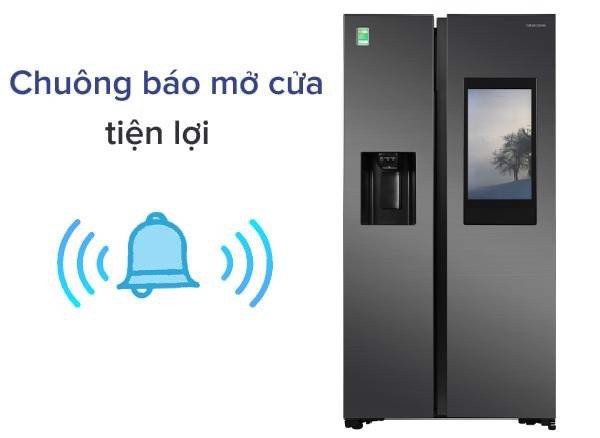 Chuông báo mở cửa tiện lợi trên tủ lạnh Samsung
