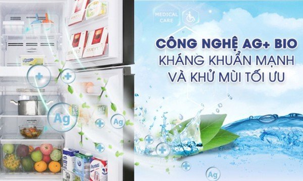 Công nghệ Ag+ Bio giúp tủ lạnh Toshiba khử mùi