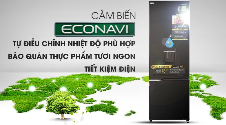 Công nghệ cảm biến Econavi trên tủ lạnh Panasonic