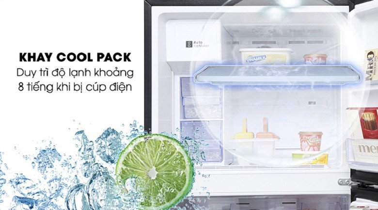 Công nghệ CoolPack trên tủ lạnh Samsung RT38K5982DX/SV duy trì độ lạnh khi mất điện