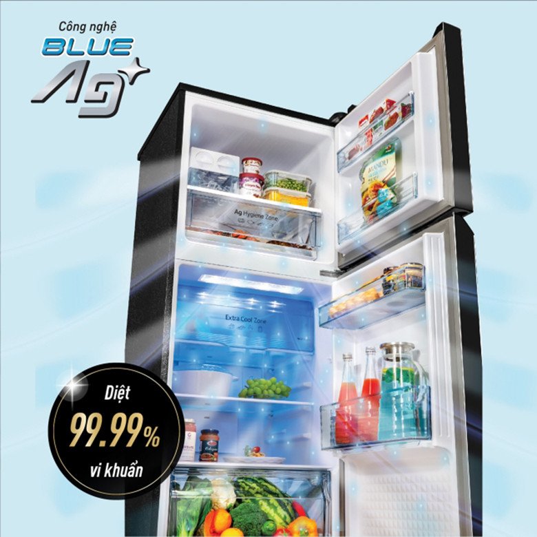 Công nghệ diệt khuẩn Blue Ag+ của tủ lạnh Panasonic NR-TV301VGMV