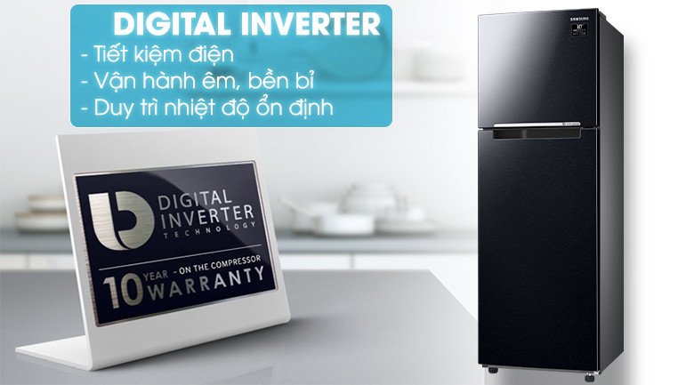 Công nghệ Digital Inverter trên tủ lạnh Samsung RT25M4032BU/SV giúp tiết kiệm điện năng