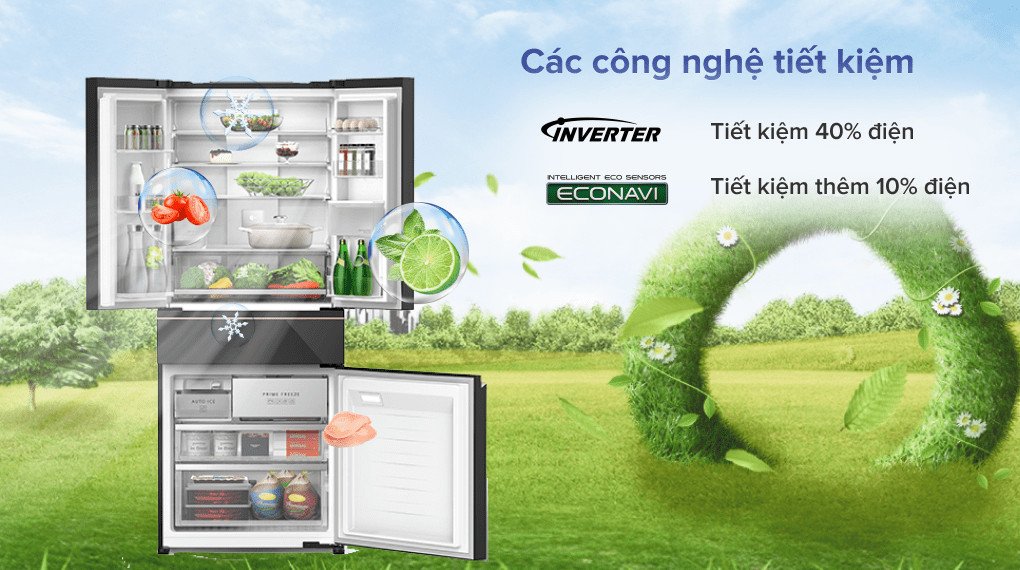 Công nghệ Econavi và Inverter trên tủ lạnh Panasonic 540 lít