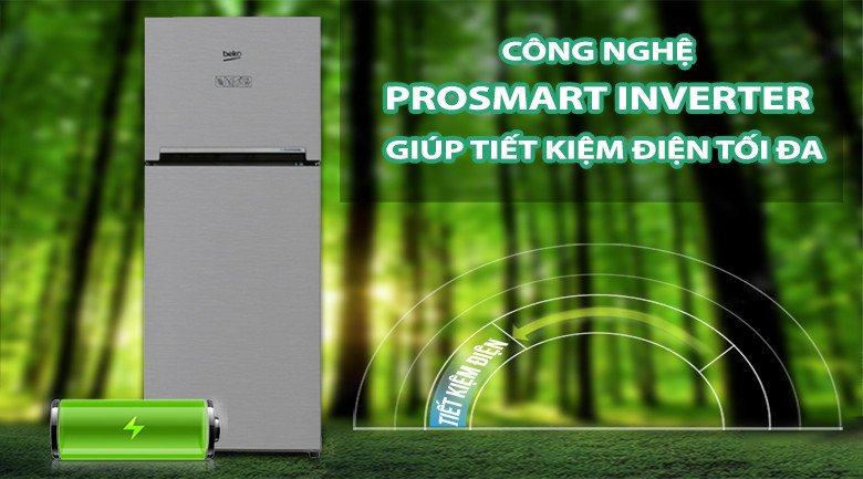 Công nghệ Inverter tủ lạnh Beko tiết kiệm điện