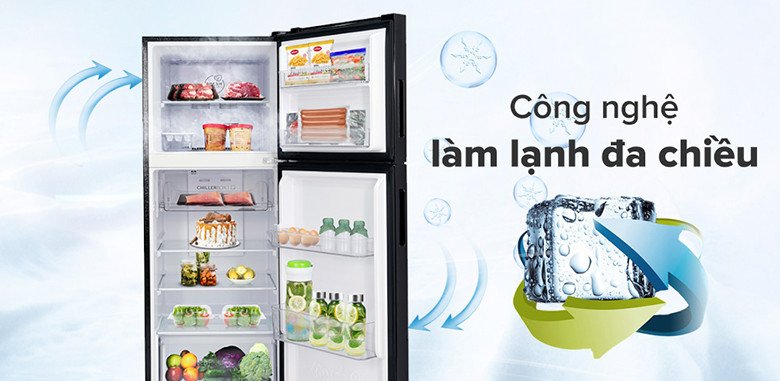 Công nghệ làm lạnh đa chiều giữ thực phẩm tươi ngon trong tủ lạnh Aqua