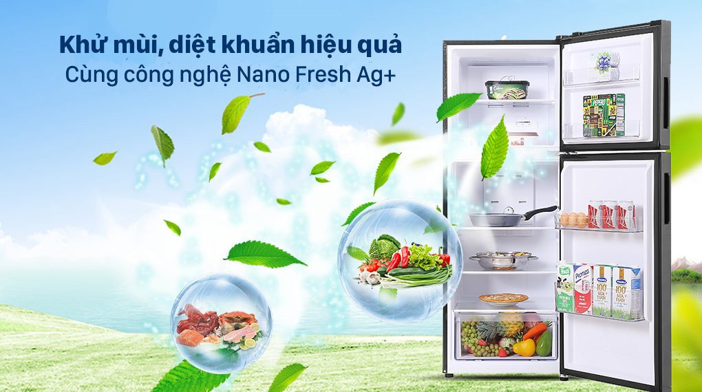 Công nghệ Nano Fresh Ag+ trên tủ lạnh Aqua loại bỏ vi khuẩn