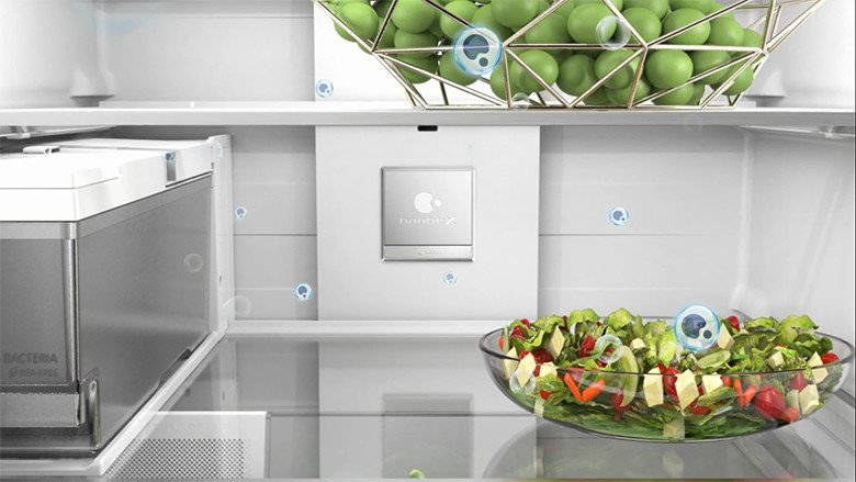 Công nghệ nanoe X diệt khuẩn và khử mùi hiệu quả trong tủ lạnh Panasonic NR-BV331WGKV