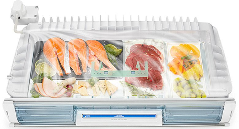 Công nghệ ngăn chân không độc quyền trên tủ lạnh Hitachi
