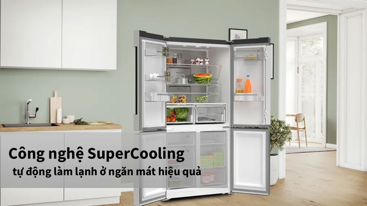 Công nghệ SuperCooling và Super Freezing giúp thực phẩm lạnh nhanh chóng