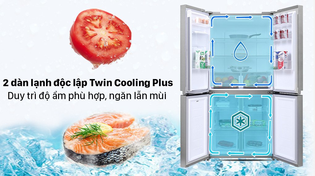 Công nghệ Twin Cooling Plus với 2 dàn lạnh độc lập của tủ lạnh Samsung