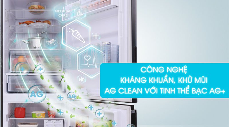 Hệ thống kháng khuẩn Ag Clean trên tủ lạnh Panasonic