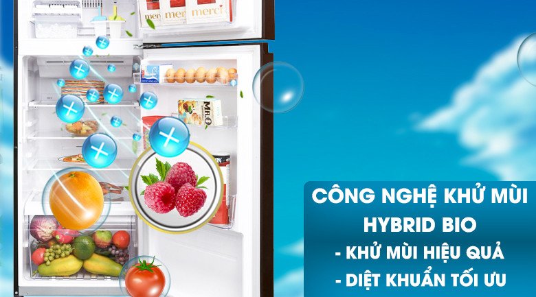 Hệ thống khử mùi Hybrid Bio trên tủ lạnh Toshiba AG36VUBZ
