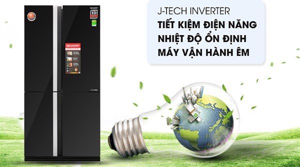 Hệ thống làm lạnh Hybrid Cooling của tủ lạnh Sharp Inverter SJ-FX688VG-BK