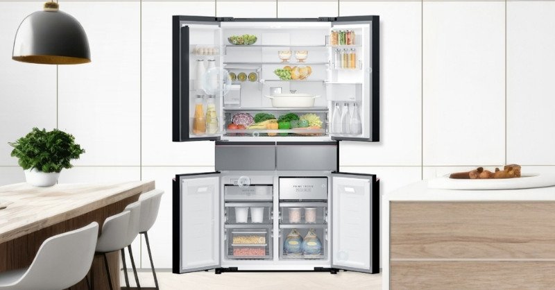 Khám phá cấu tạo bên trong tủ lạnh 6 cánh