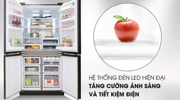 Khay kính chịu lực của tủ lạnh Sharp Inverter SJ-FX688VG-BK