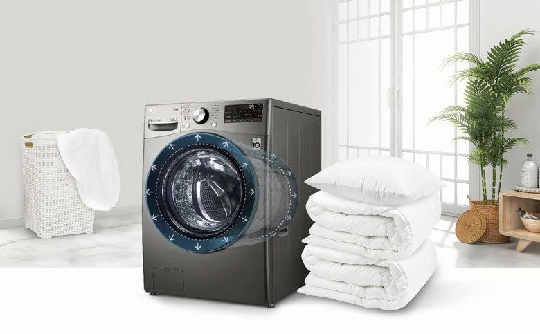 Khối lượng giặt lớn 15kg của máy giặt sấy LG F2515RTGB