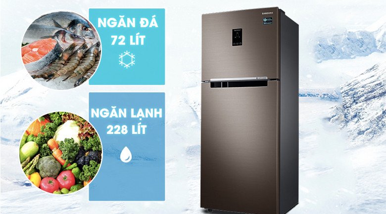 Không gian nội thất rộng rãi của Tủ lạnh Samsung RT29K5532DX/SV