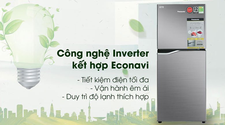 Kích thước tủ lạnh Panasonic Inverter 170 lít NR-BA190PPVN