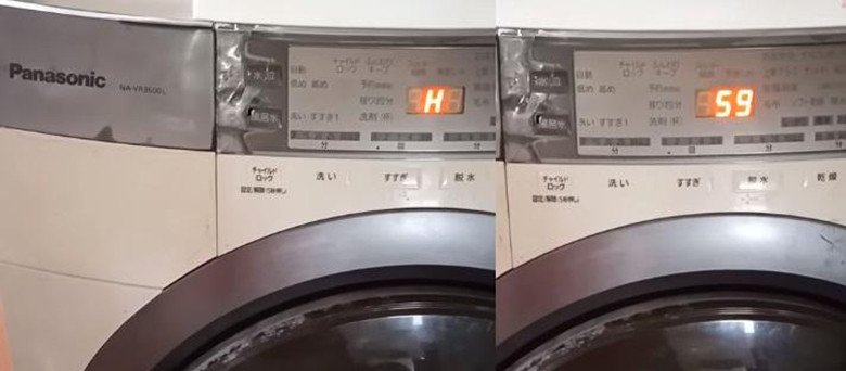 Màn hình máy giặt Panasonic báo mã lỗi H59 chi tiết