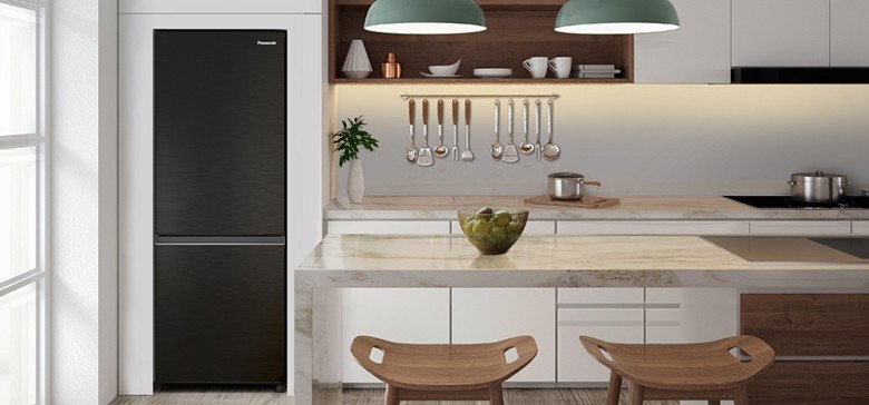 Mẫu tủ lạnh Panasonic 255 lít NR-BV281BVKV hiện đại với công nghệ Blue Ag+ diệt khuẩn hiệu quả