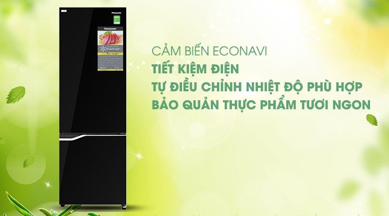 Minh họa cảm biến Econavi tự động điều chỉnh nhiệt độ tủ lạnh