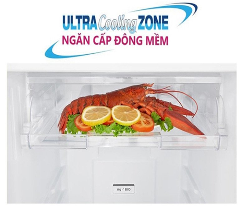 Ngăn cấp đông mềm Ultra Cooling Zone của tủ lạnh Toshiba GR-RT325WE-PMV(06)-MG